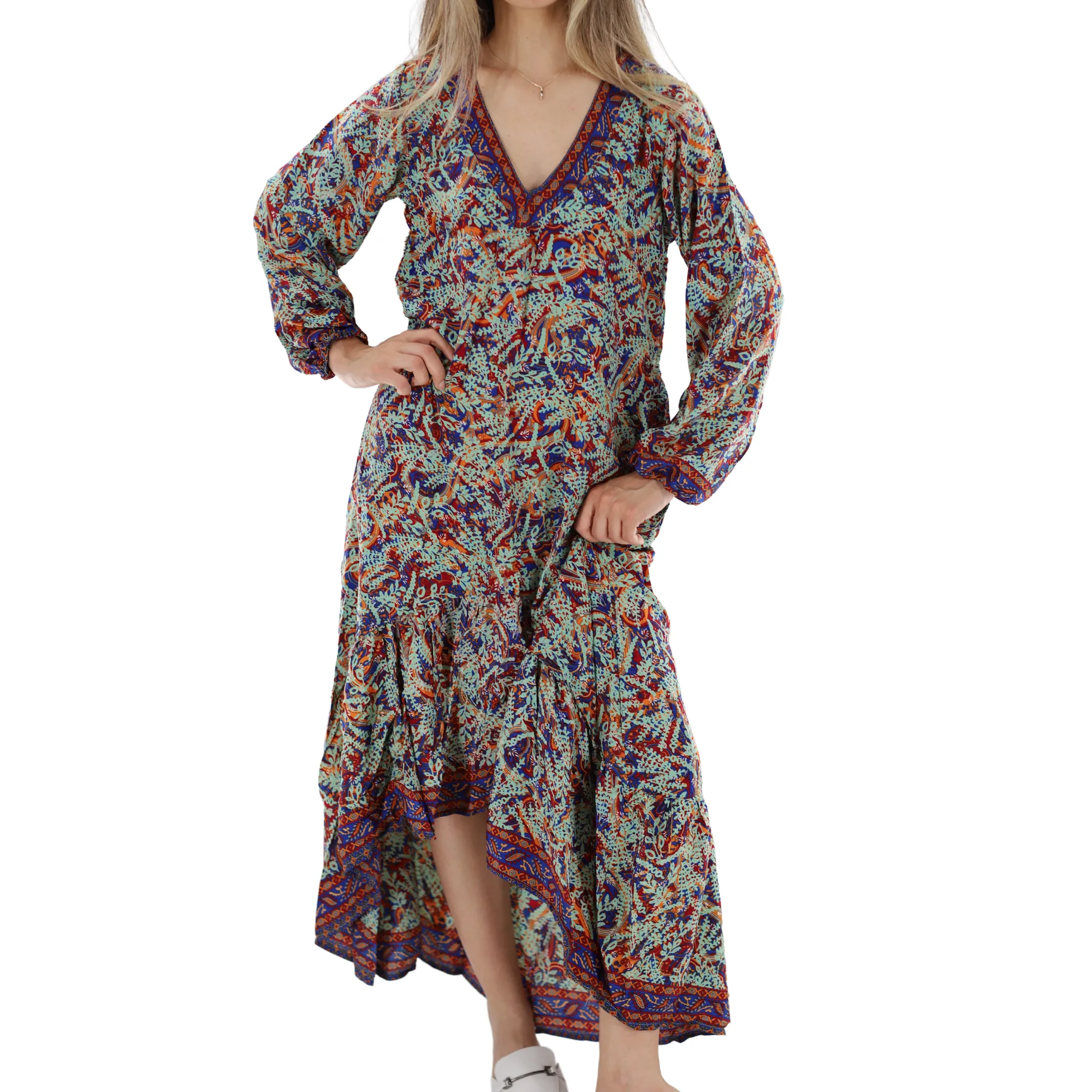 Flowy 'Viviana' Knee Length Maxi Dress