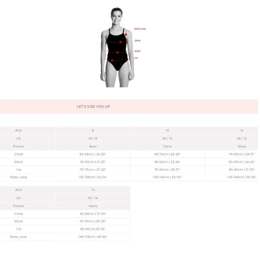 Funkita Girls Diamond Back One Piece FS11G- Still Black