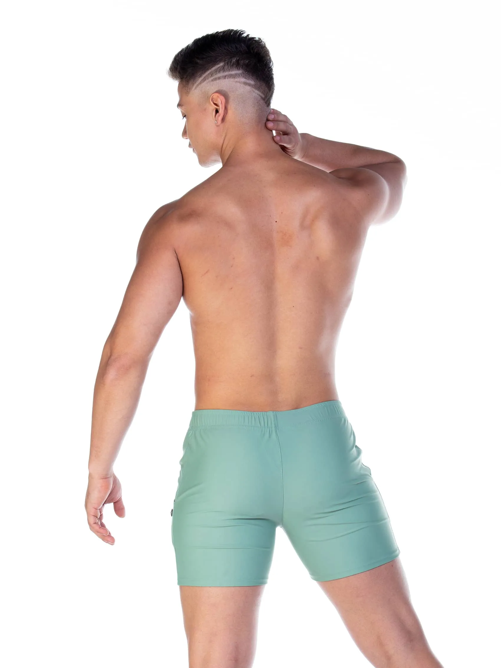 Gigo Traditional 5" swim trunks green