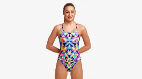 Girl's Diamond Back One Piece | Crystal Eyes