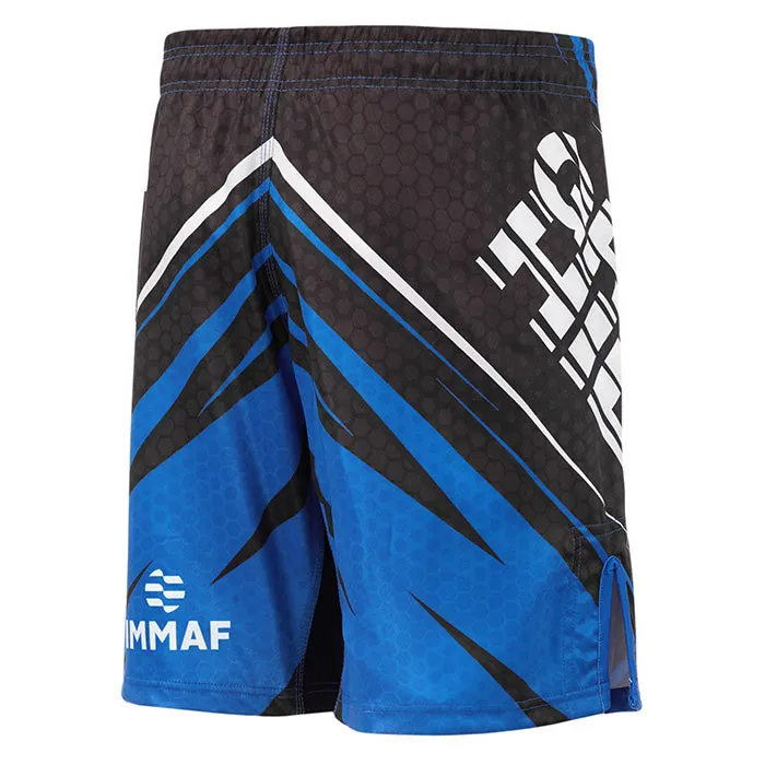 GREEN HILL MMA Shorts IMMAF APPROVED BLUE