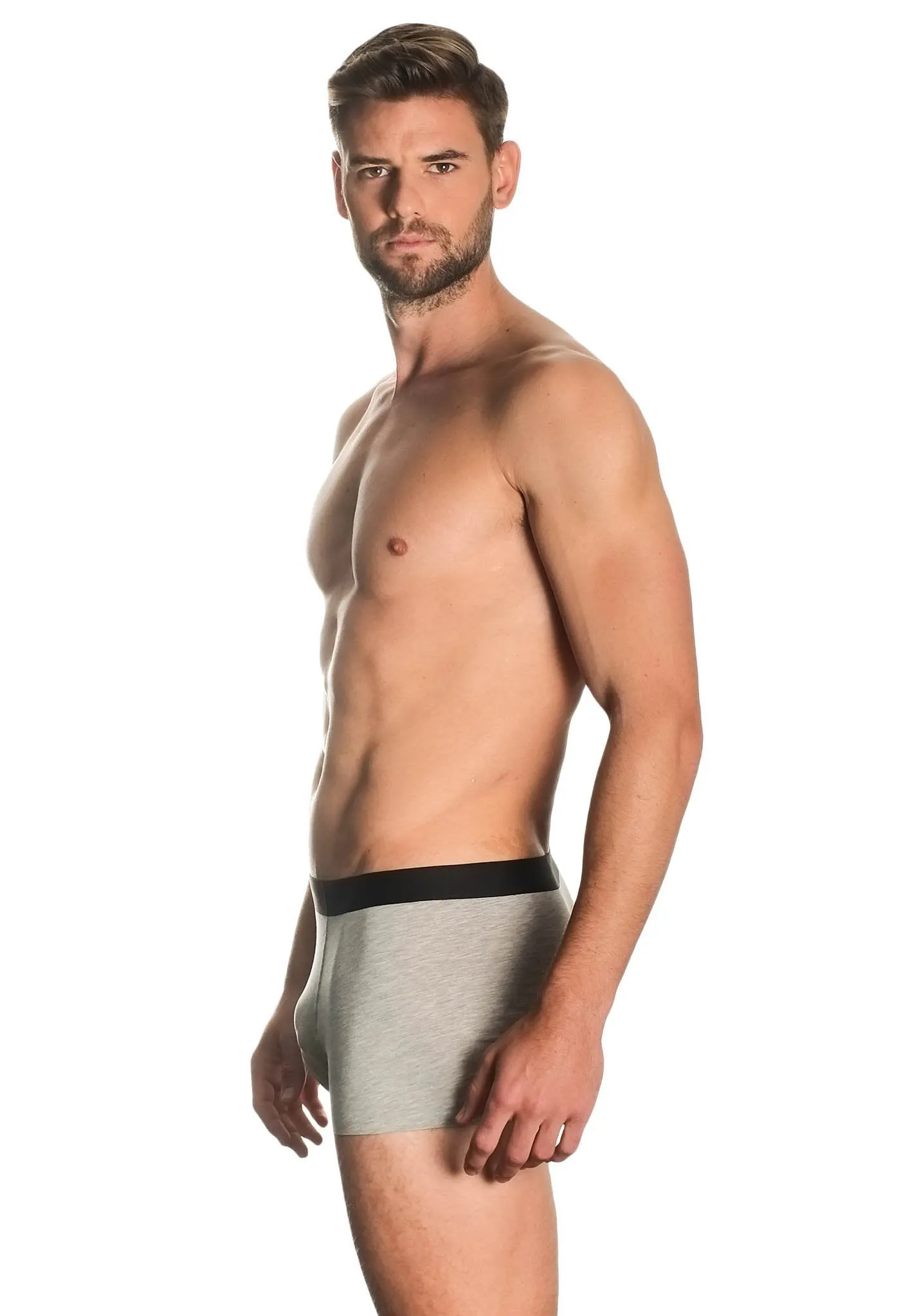 Grey Marle Boxer Trunks