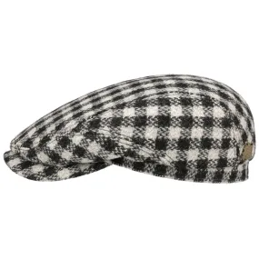 Harris Tweed Two-tone Check Flat Cap by Stetson