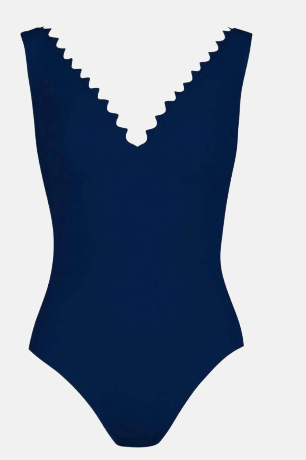 Ines V-Neck One-Piece in Navy