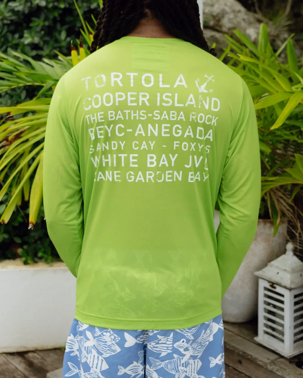 Island Names UPF50 Shirt - Lime Zest