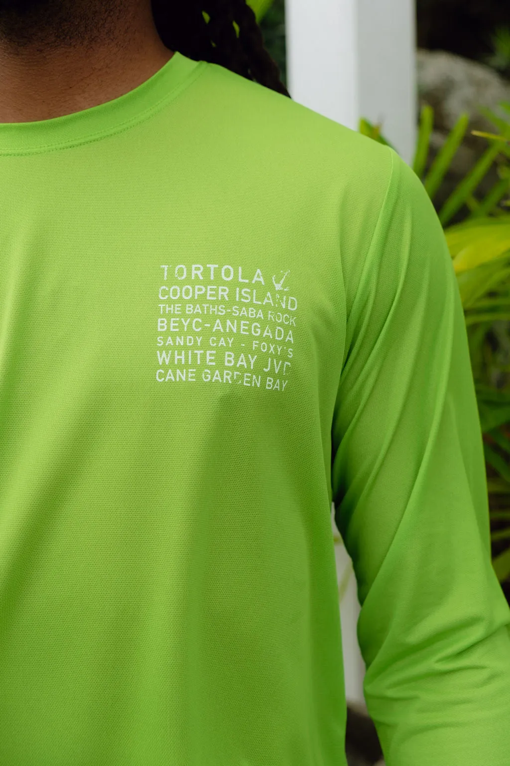 Island Names UPF50 Shirt - Lime Zest