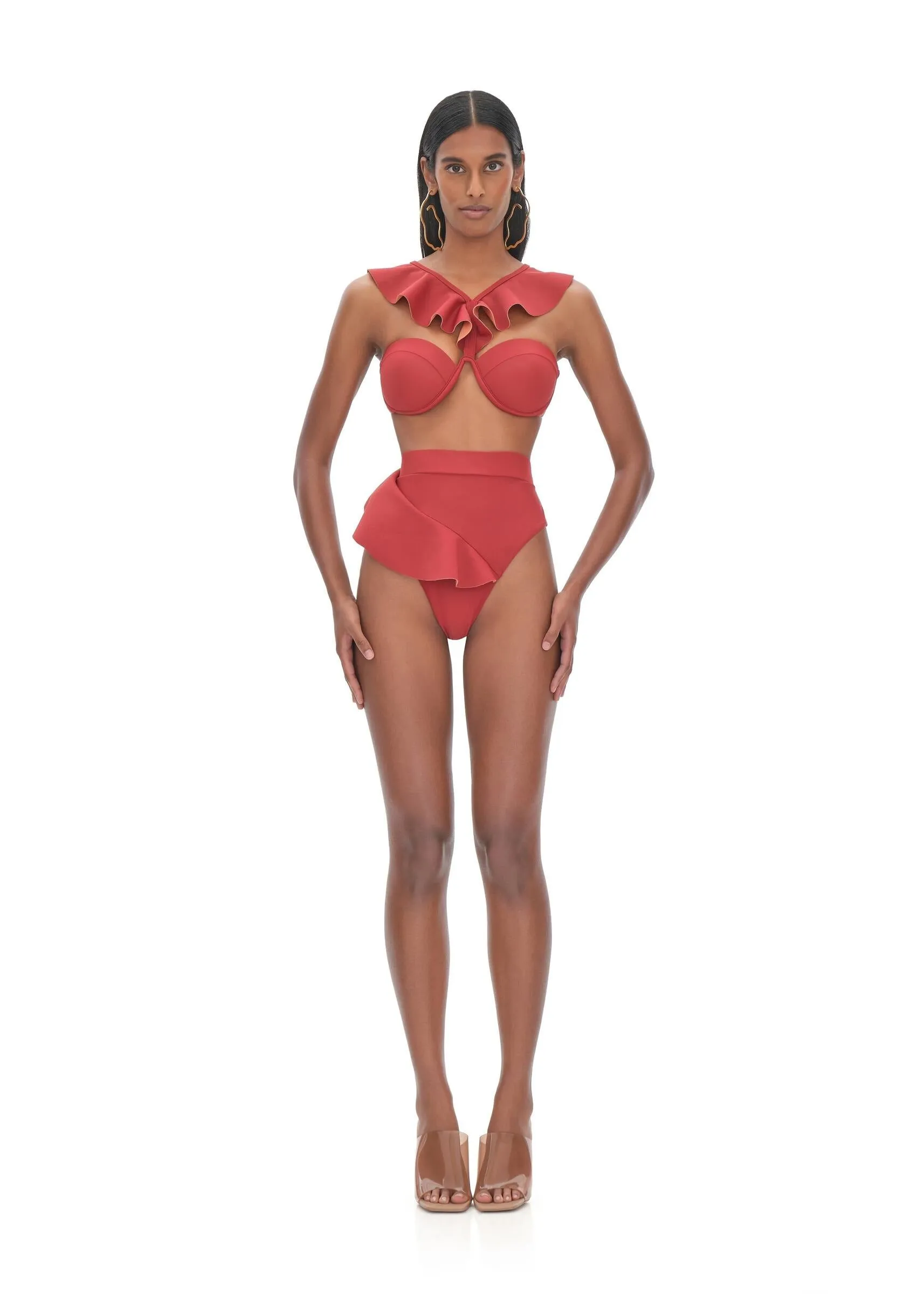 Kiara Red High Rise Bikini