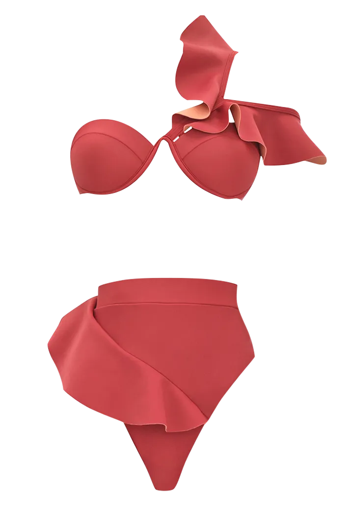 Kiara Red High Rise Bikini