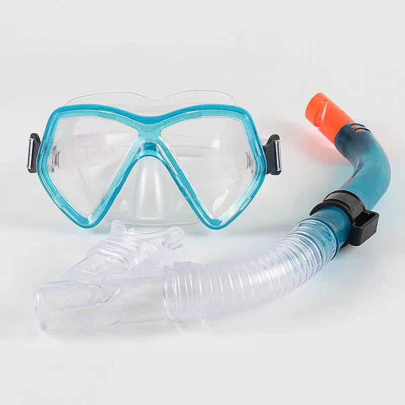 kids diving equipment scuba Diving Mask ank snorkel Tube Shockproof Anti-fog Swimming Goggles Underwater Snorkeling mask