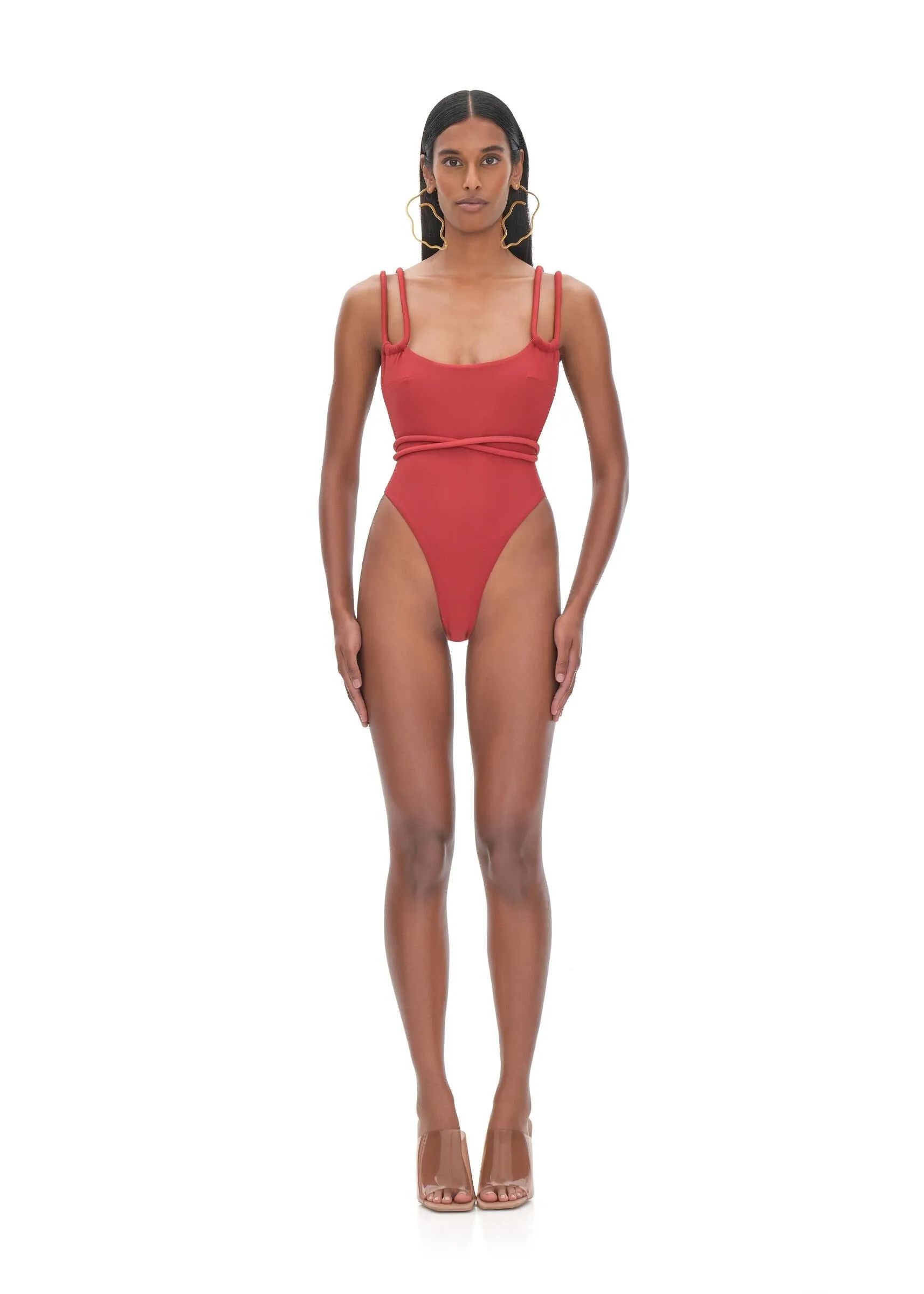 Lima Red One Piece Swimsuit