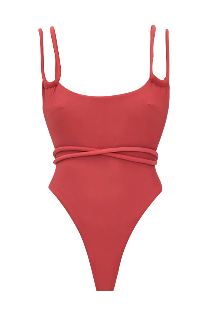 Lima Red One Piece Swimsuit