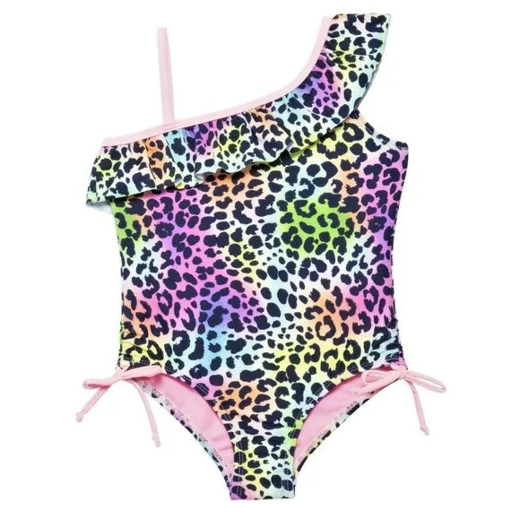 Limited Too Toddler Girls Ombre Cheetah UPF 50  One-Piece Swimsuit