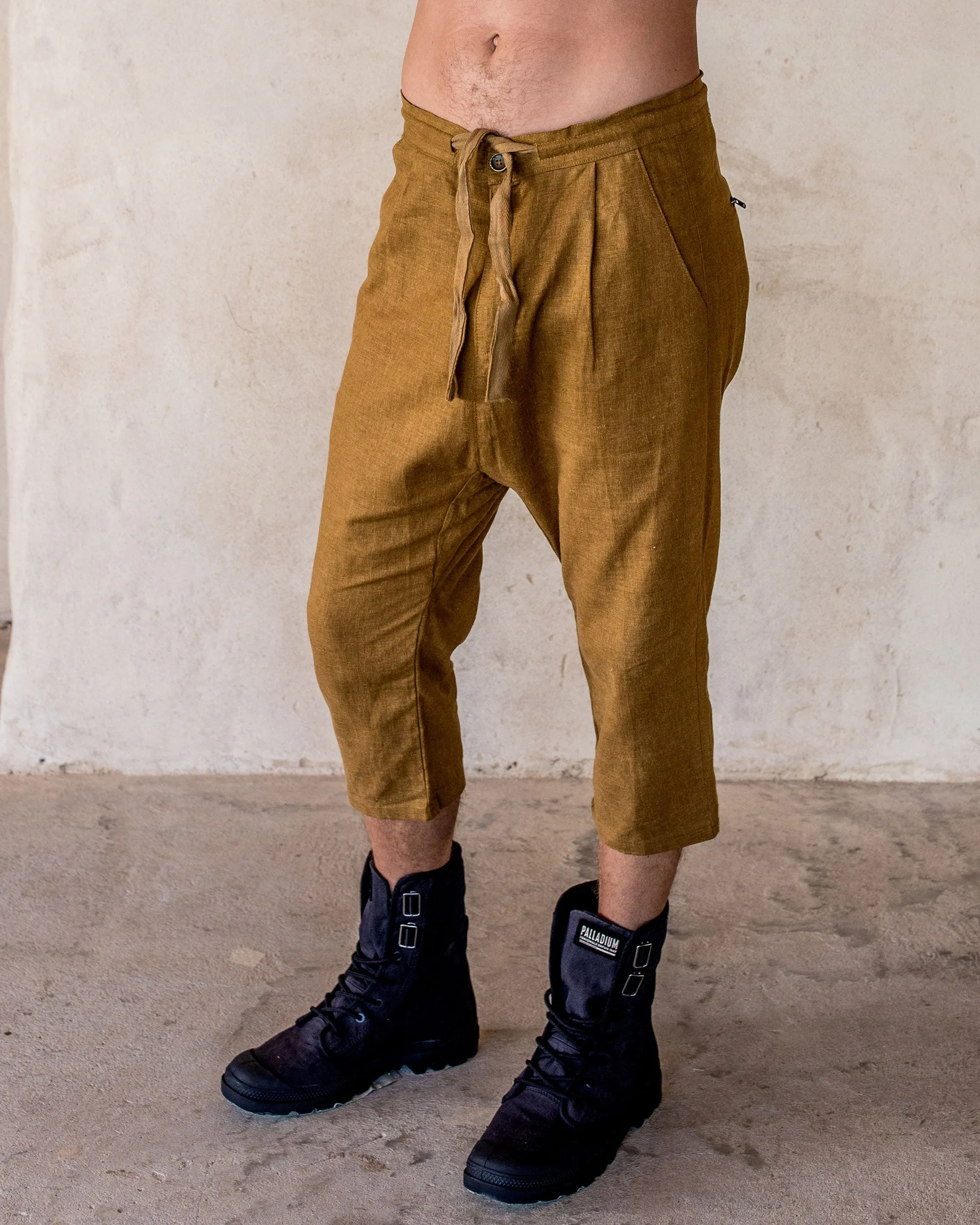 Linen Pants - Tumeric