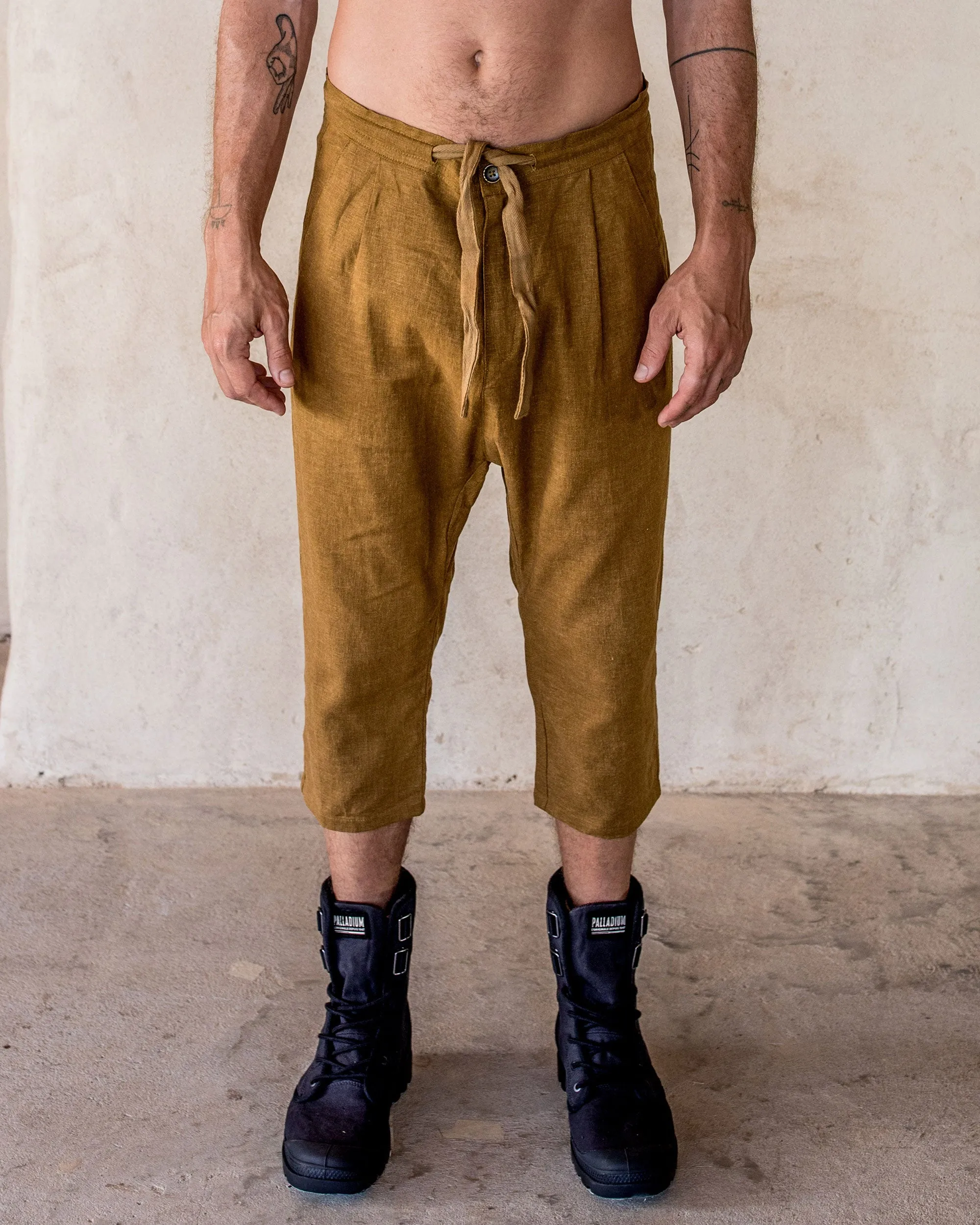 Linen Pants - Tumeric