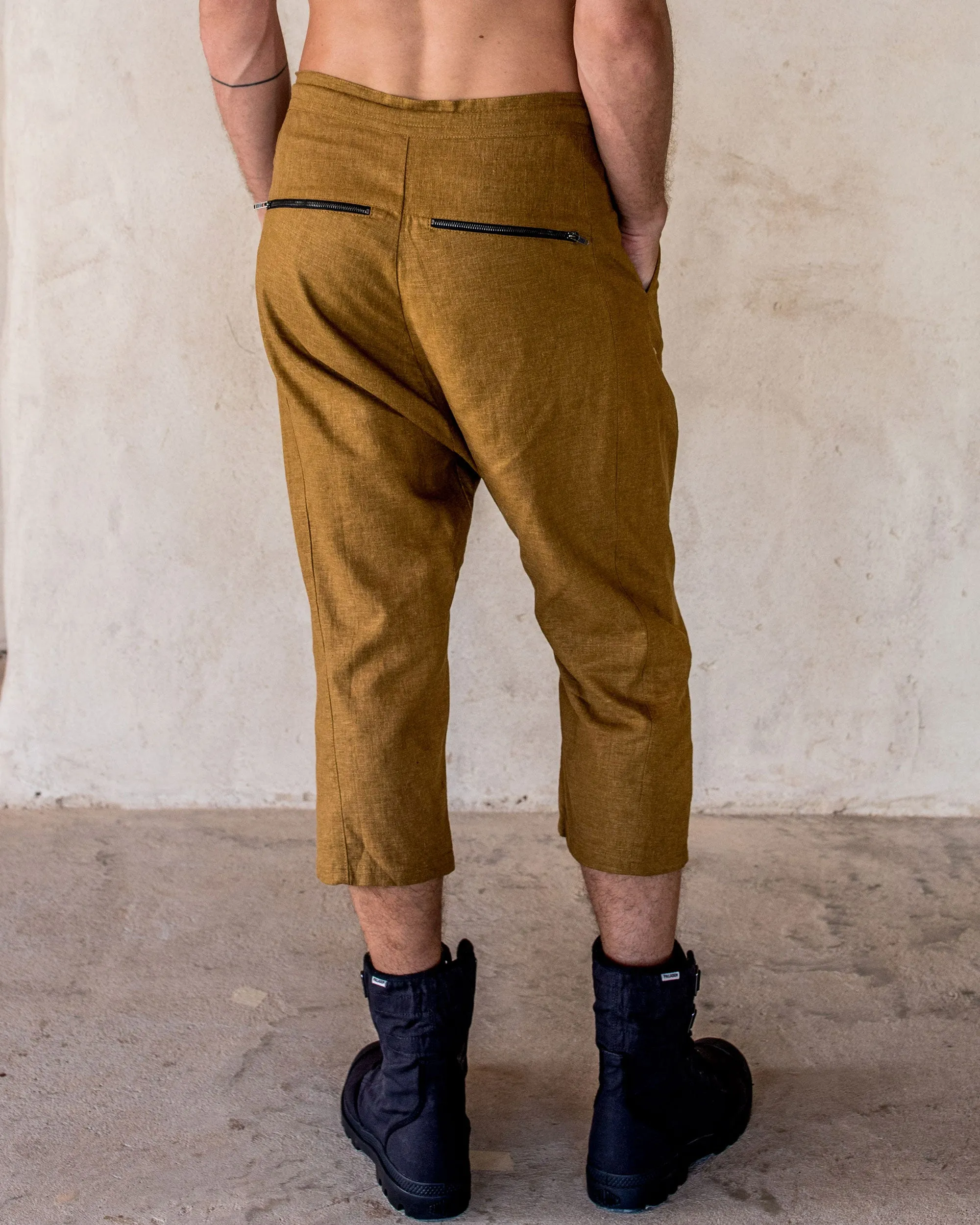 Linen Pants - Tumeric