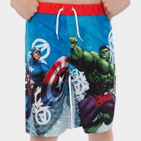 Marvel Avengers Swim Shorts - Captain America & The Hulk