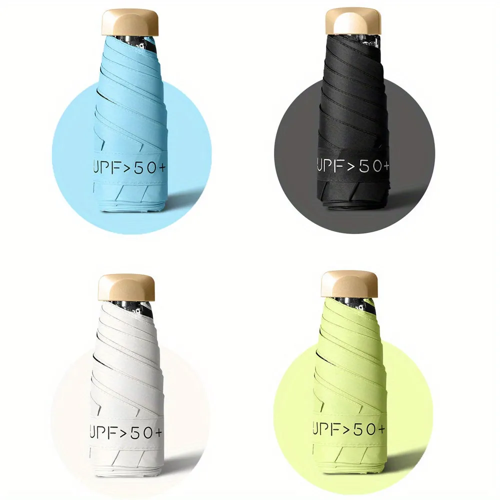 Mini Umbrella With UV Protection, Small Folding Pocket Umbrella, Ultraviolet Protection Umbrella