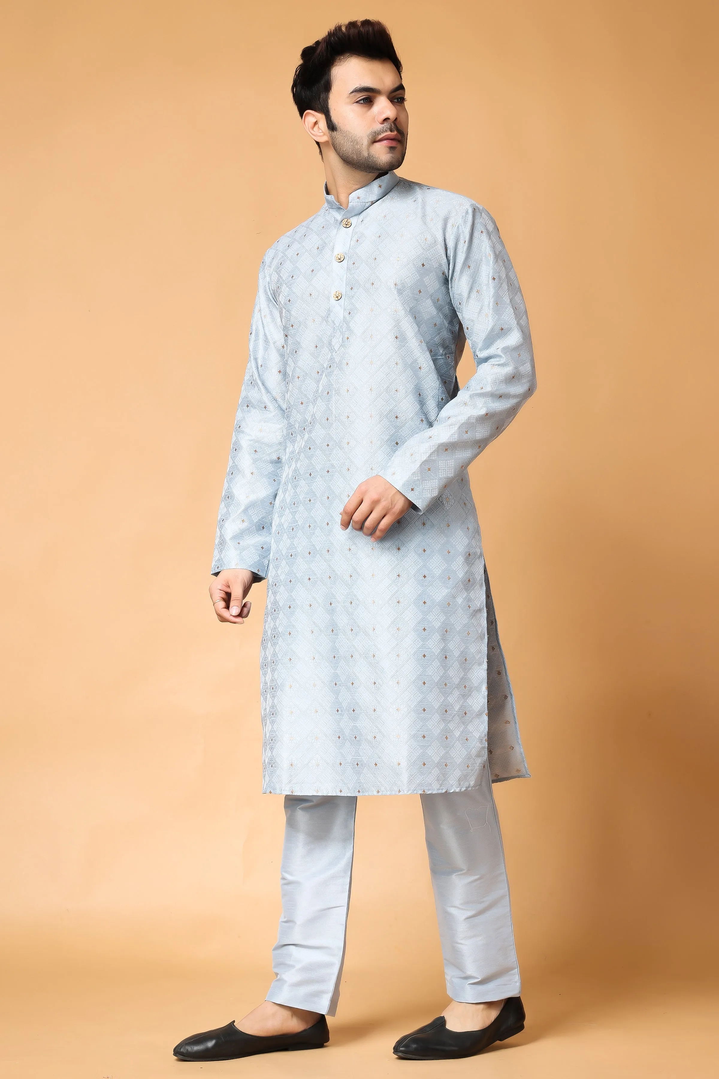 North Star Jacquard Kurta