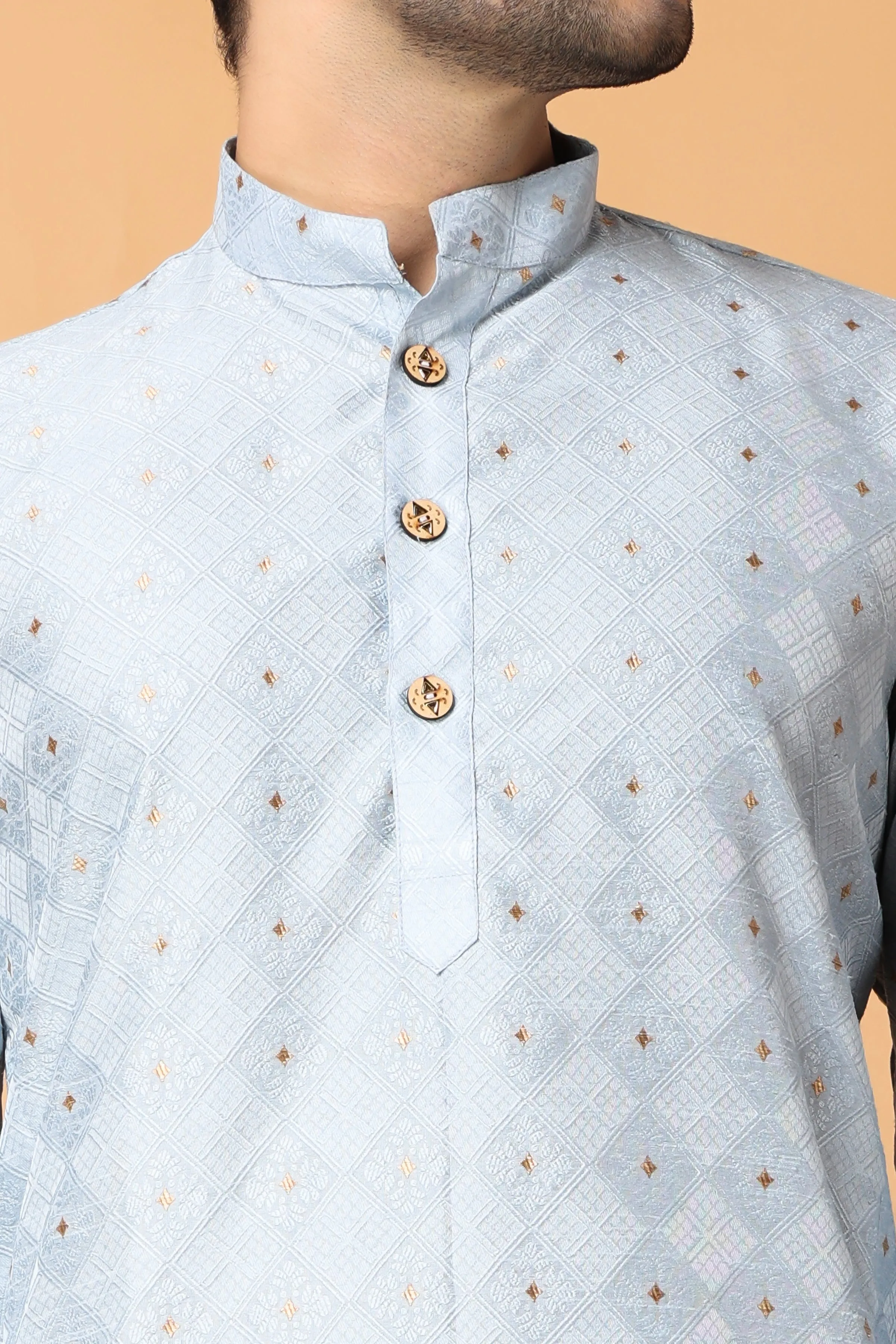 North Star Jacquard Kurta