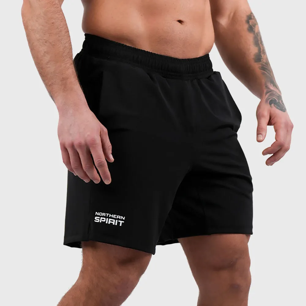 NORTHERN SPIRIT - HUNTER MEN STRETCH REGULAR SPORT SHORT 8" - INK