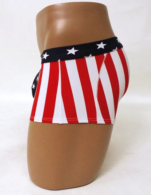 Premium Neptio USA Flag Swimsuit Brief Trunk for Men - Embrace American Pride in Style