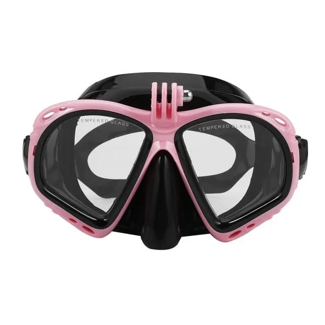 Professional Underwater Camera Diving Mask Scuba Snorkel Swimming Goggles High Performance Suitable For Most Sports Cameras