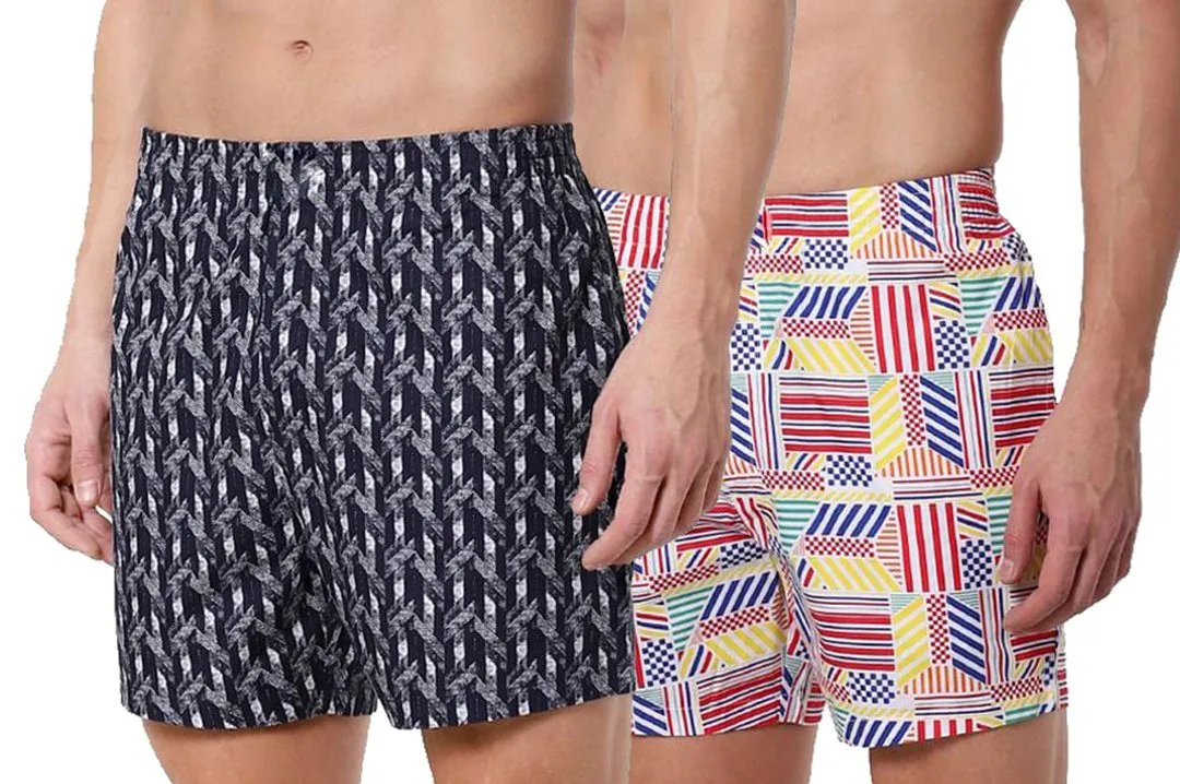 Romano nx Men's 100% Cotton Boxers/Shorts - Combo (Pack of 2)