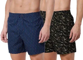 Romano nx Men's 100% Cotton Boxers/Shorts - Combo (Pack of 2)