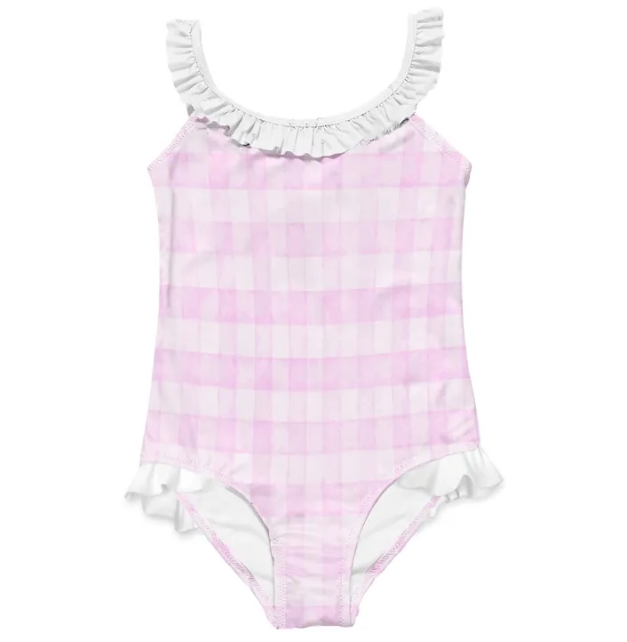 Stella Cove Pink Check Swimsuit