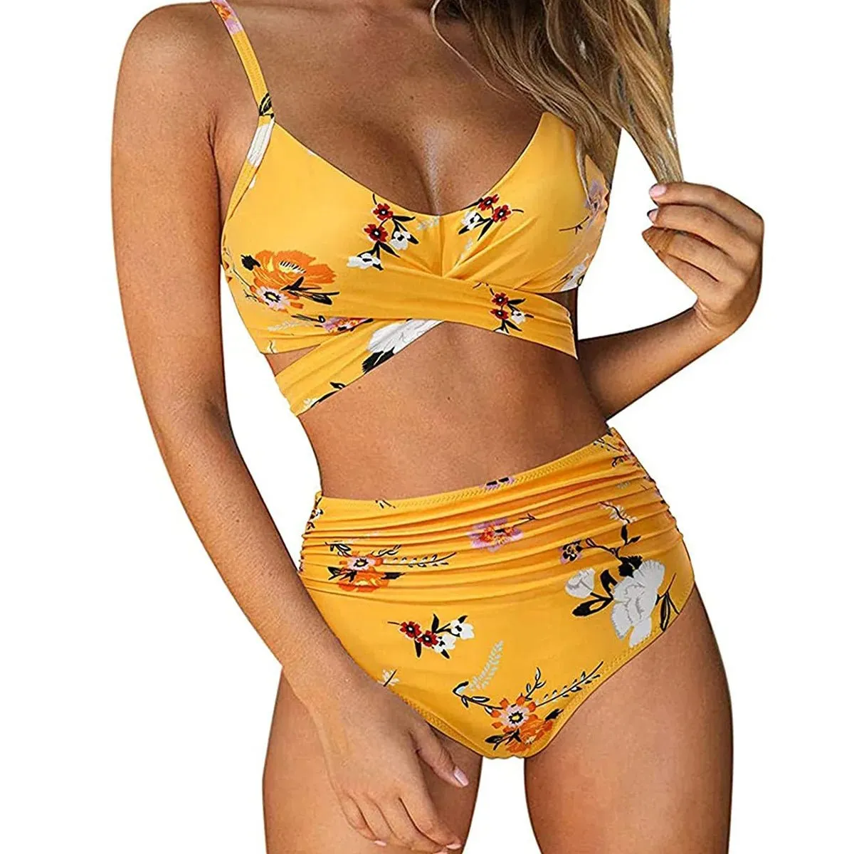 Summer Sexy High Waist Women Swimwear 2 Piece Swimsuit