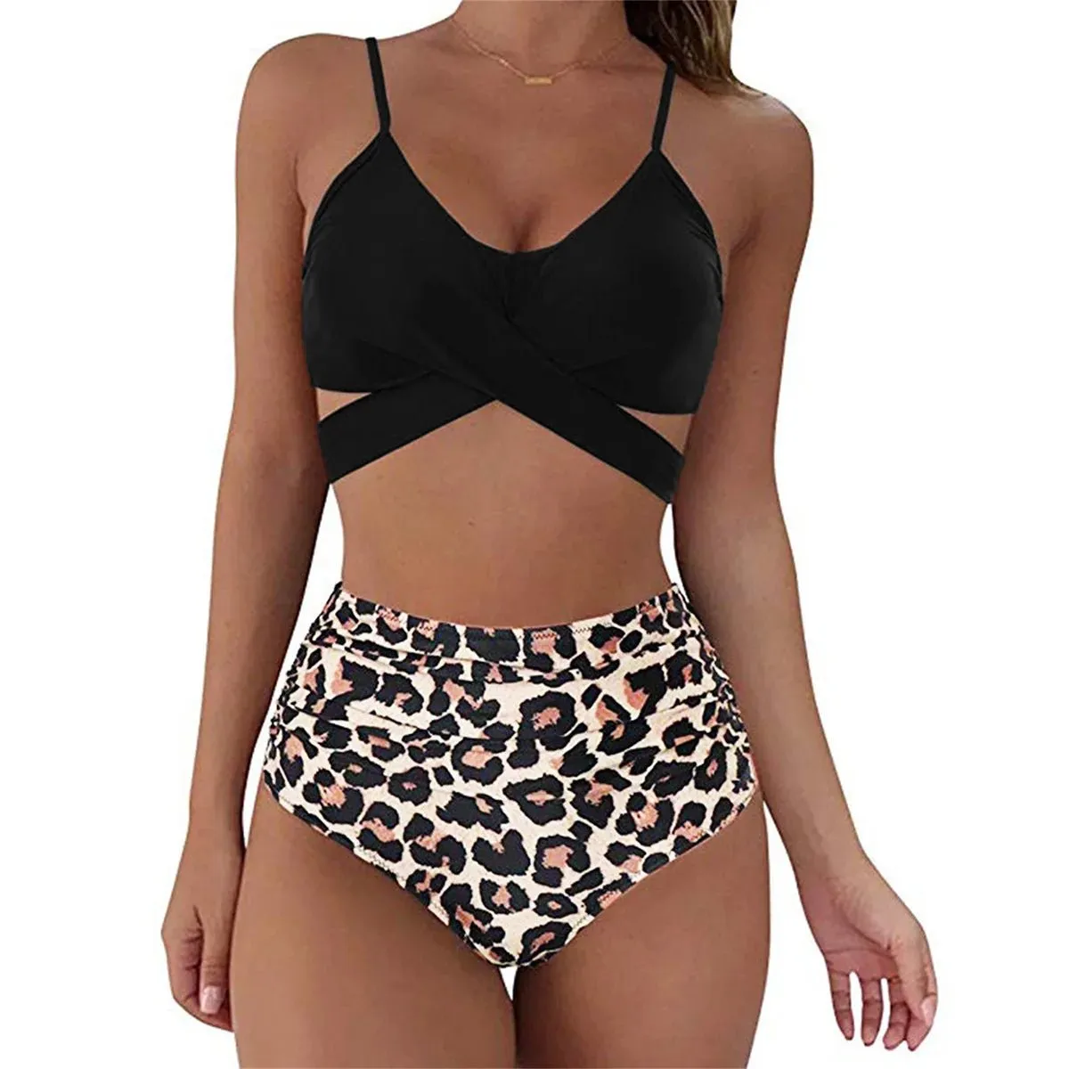 Summer Sexy High Waist Women Swimwear 2 Piece Swimsuit