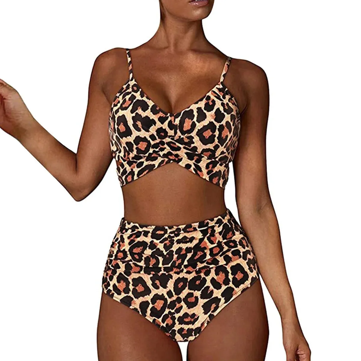 Summer Sexy High Waist Women Swimwear 2 Piece Swimsuit