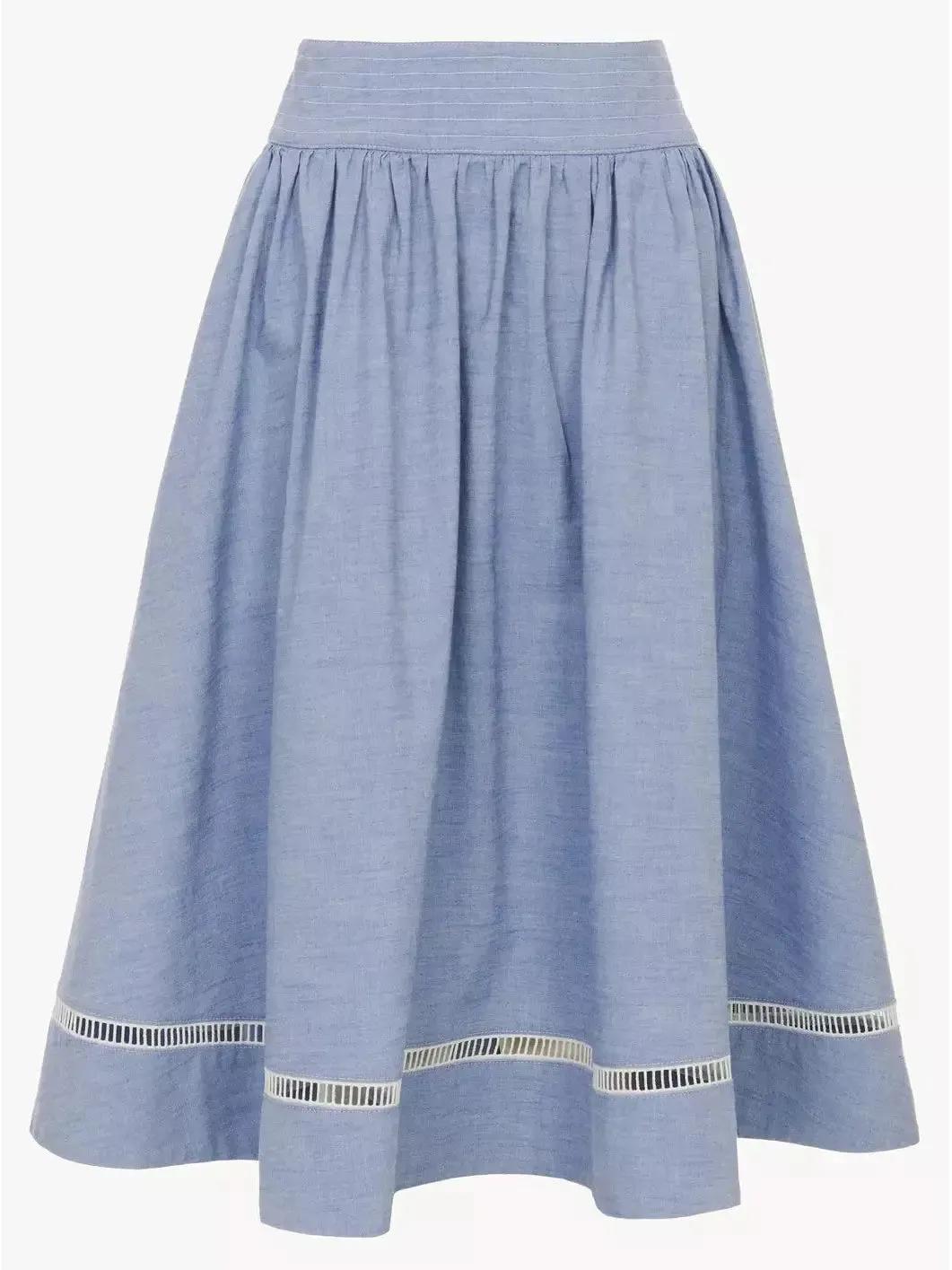 Women’s Cotton Denim Chambray Skirt