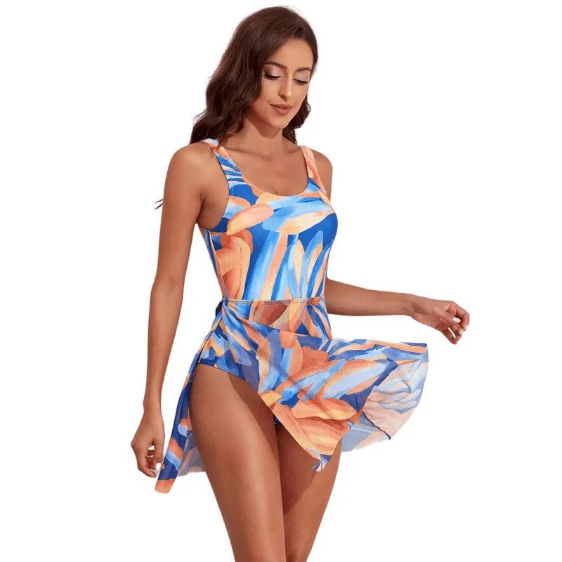 Women's Swimsuit Digital Printing Slim Waist